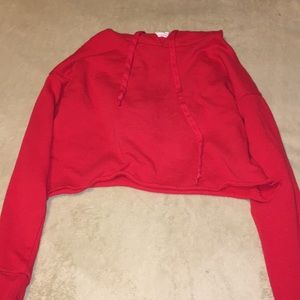 |3 for $10|•red cropped hoodie
